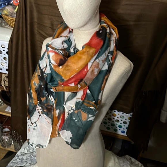 Birdies Accessories - 😄Long abstract patterned scarf viscose